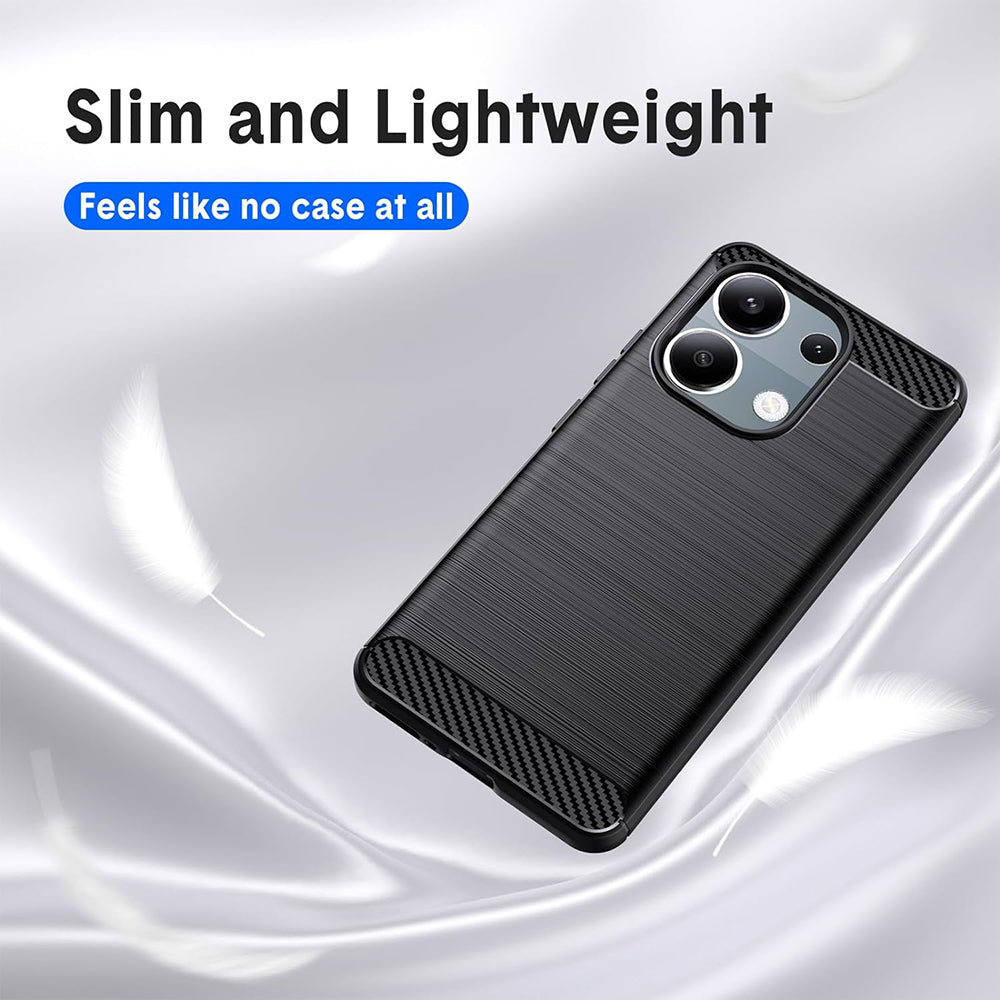 Techsuit - Carbon Silicone - Xiaomi Redmi Note 13 Pro 4G / Poco M6 Pro 4G - Black