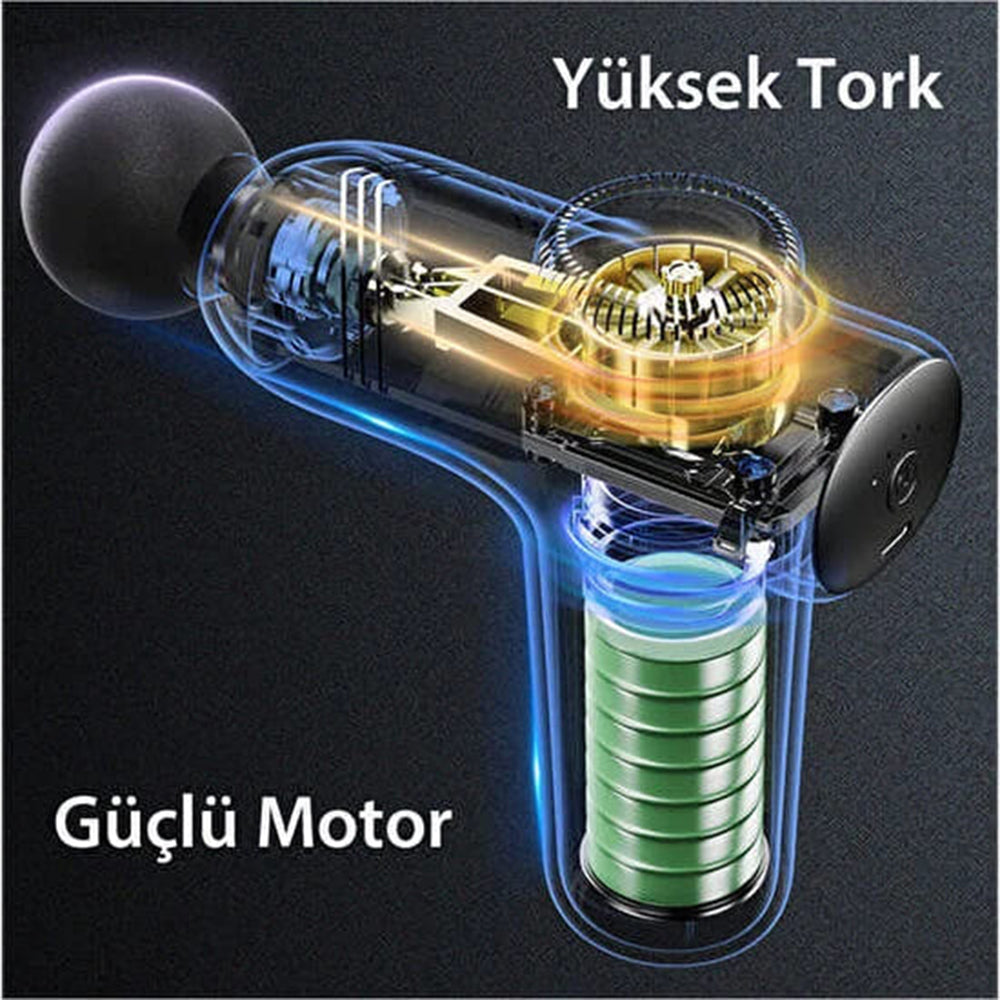 Yesido - Massage Gun (MG01) - Low Noise, Type-C - Black