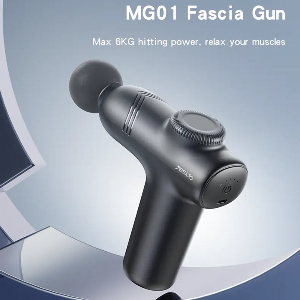 Yesido - Massage Gun (MG01) - Low Noise, Type-C - Black