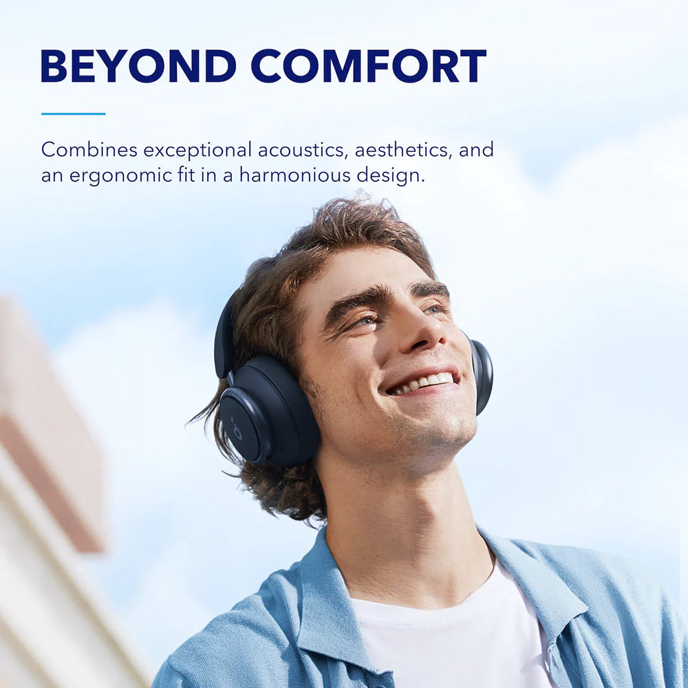 Anker - Wireless Headphones Space Q45 (A3040G31) - Bluetooth 5.3, Noise Cancelling, USB-C - Blue