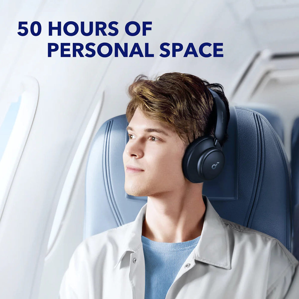 Anker - Wireless Headphones Space Q45 (A3040G31) - Bluetooth 5.3, Noise Cancelling, USB-C - Blue