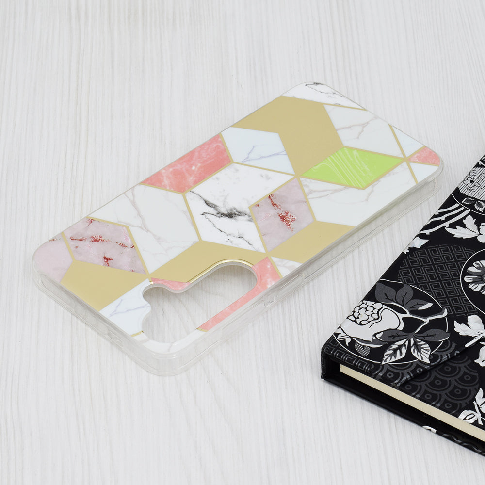 Techsuit - Marble Series - Samsung Galaxy S24 Plus - Purple Hex