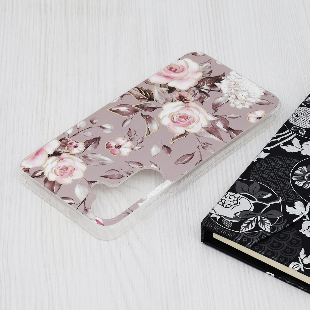 Techsuit - Marble Series - Samsung Galaxy S24 Plus - Bloom of Ruth Gray