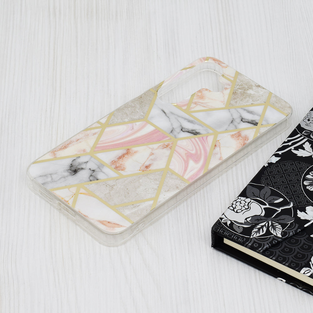 Techsuit - Marble Series - Samsung Galaxy S24 Plus - Pink Hex