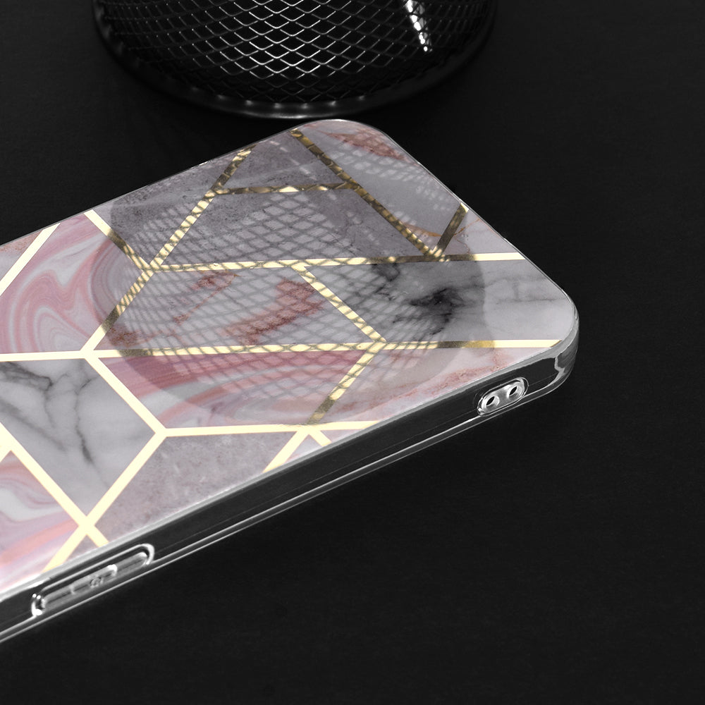 Techsuit - Marble Series - Samsung Galaxy S24 Plus - Pink Hex
