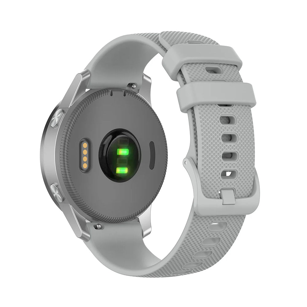 Techsuit - Watchband 20mm (W006) - Samsung Galaxy Watch 4/5/Active 2, Huawei Watch GT 3 (42mm)/GT 3 Pro (43mm) - Gray