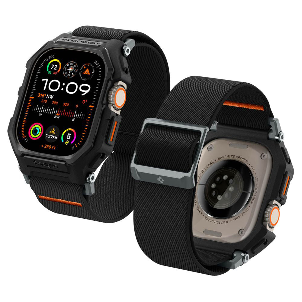 Spigen Accesoriu smartwatch Spigen Lite Fit "Pro" (ACS07104) compatibil cu Apple Watch Ultra / Ultra 2, Negru Mat – imag