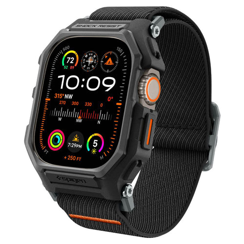 Spigen Accesoriu smartwatch Spigen Lite Fit "Pro" (ACS07104) compatibil cu Apple Watch Ultra / Ultra 2, Negru Mat – imag