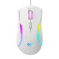 Havit - Gaming Mouse (MS1033) - RGB Lights, 800-8000DPI, 9 Buttons - White