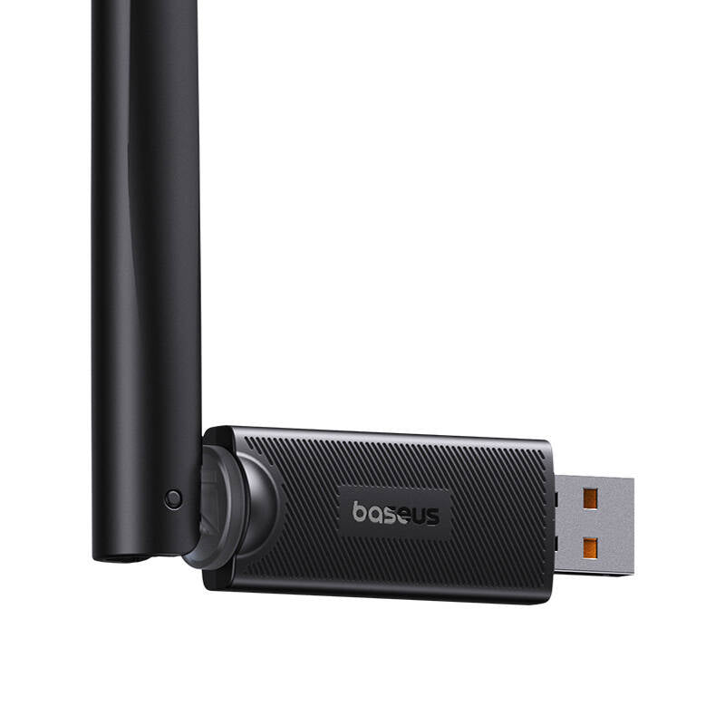Baseus - Adapter Wi-Fi with Antenna FastJoy (B01317600111-00) - USB 2.0, 150Mbps, Windows/Linux - Black