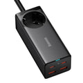 Baseus - Wall Charger/Powerstrip (PSZM000401) - GaN3 Pro, 2xUSB, 2xUSB-C, AC, 100W - Black