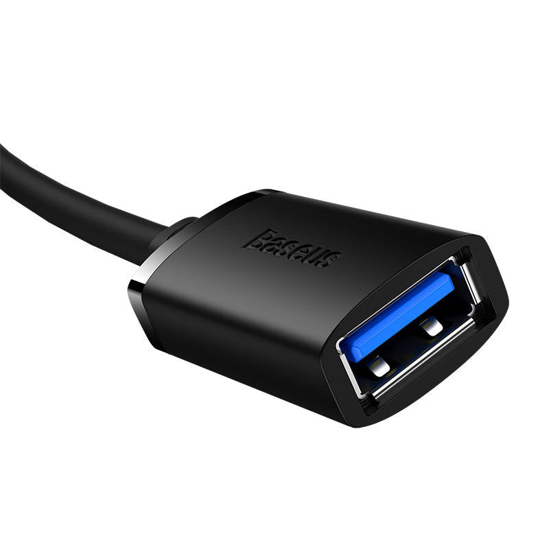 Baseus - Extension Cable AirJoy Series (B00631103111-00) - USB Male to Female USB 3.0, 1m - Black