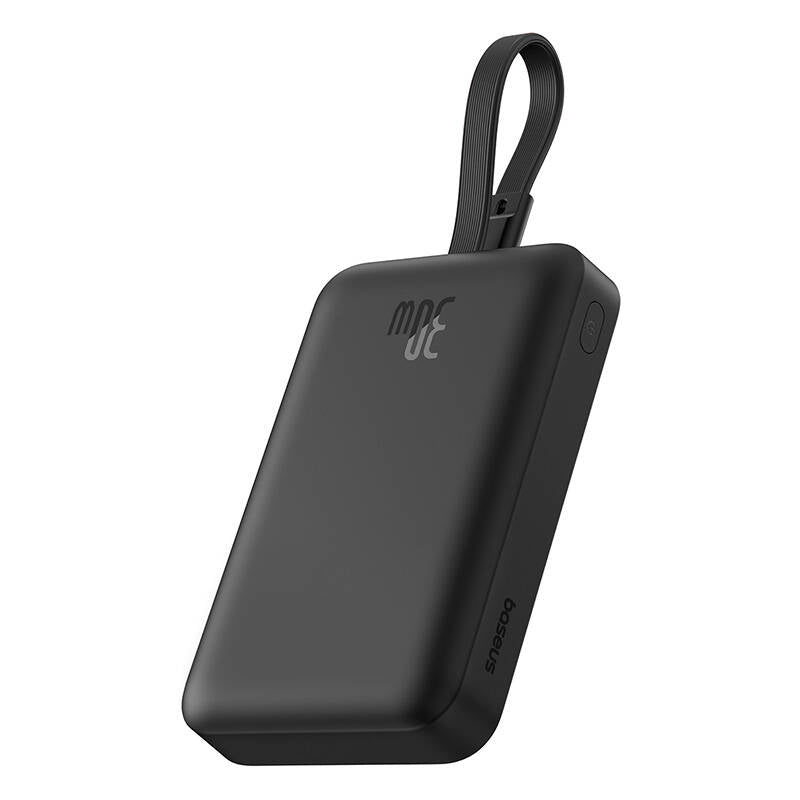 Baseus - Power Bank Magnetic Mini (P1002210B113-00) - MagSafe, 2x USB-C, Lightning, 30W, Fast Charge, 10000mAh - Black