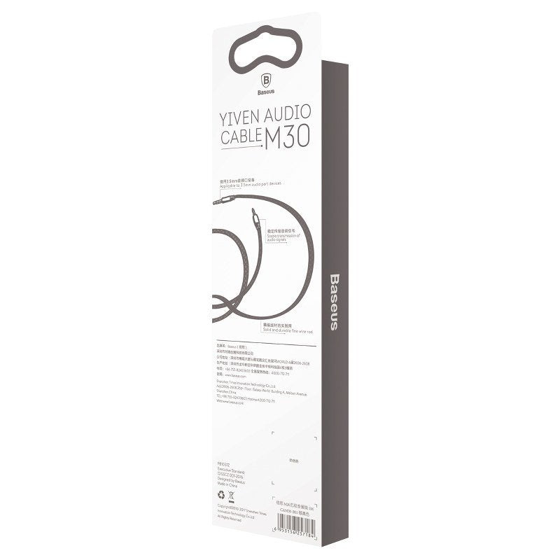 Cablu Baseus (CAM30-CS1), Jack la Jack, 1.5m, Negru