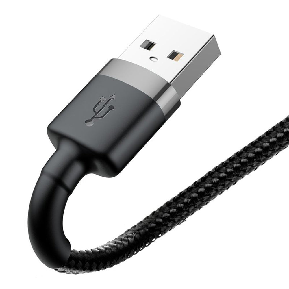 Cablu Baseus Cafule (CALKLF-AG1), USB-Lightning, 2.4A, 50cm, Gri