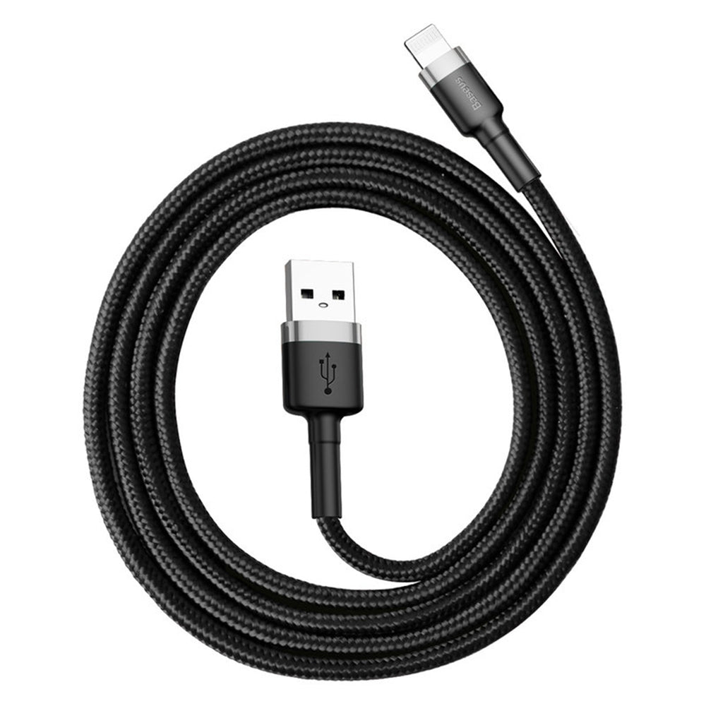 Cablu Baseus Cafule (CALKLF-BG1), USB-Lightning, 2.4A, 1m, Negru