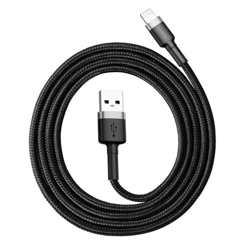 Cablu Baseus Cafule (CALKLF-BG1), USB-Lightning, 2.4A, 1m, Negru