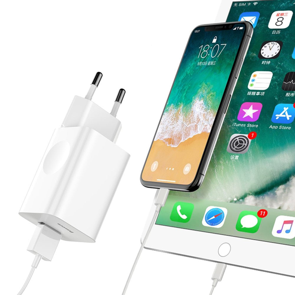 Baseus - Wall Charger (CCALL-BX02) - USB-A Quick Charge 3.0, 24W - White