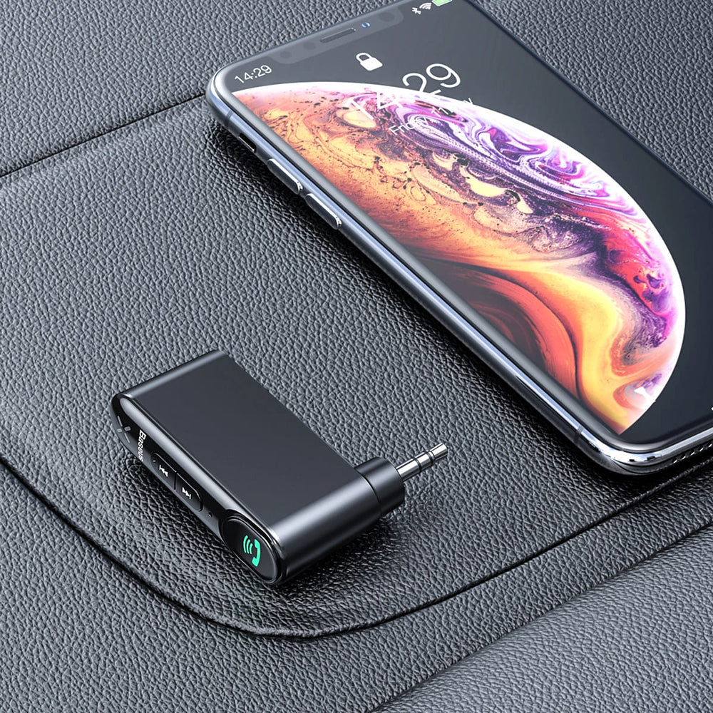 Baseus - Wireless Transmitter BSBA-02 (WXQY010001) - Bluetooth 5.0, Aux, 50Hz-20kHz, 145mAh, Micro-USB Charging Port - B