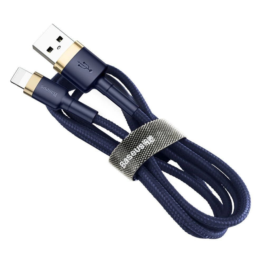 Baseus - Data Cable Cafule (CALKLF-CV3) - USB to Lightning, QC3.0, 1.5A, 2m - Blue / Gold