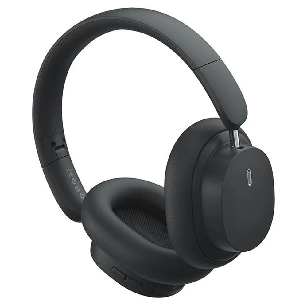 Baseus - Wireless Headphones Bowie D05 (A00024601113-00) - Bluetooth 5.2, ENC Noise Cancelling for HD Calls - Black
