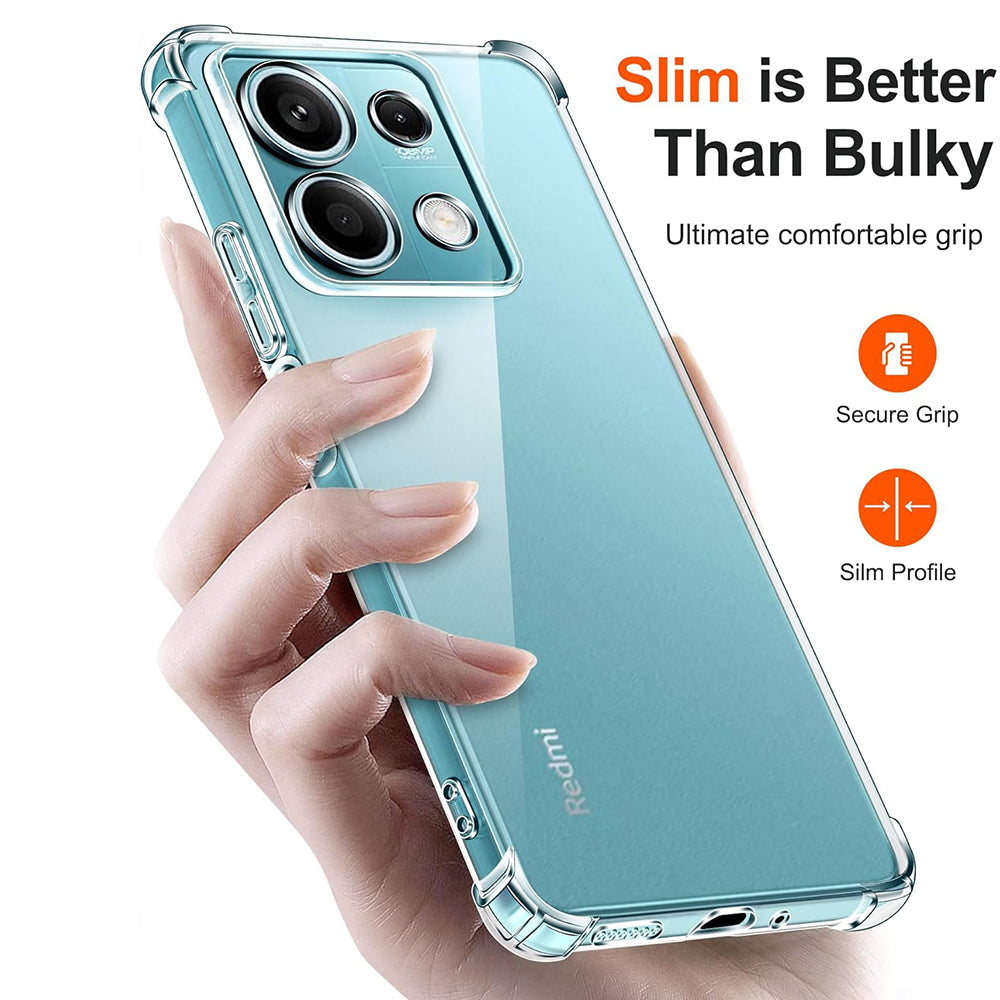 Techsuit - Shockproof Clear Silicone - Xiaomi Redmi Note 13 5G - Clear