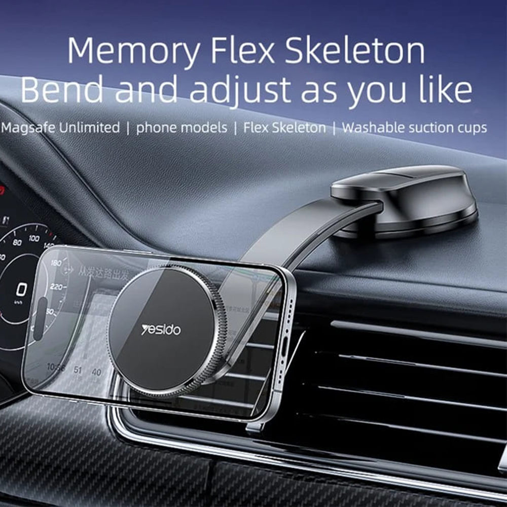 Yesido - Car Holder (C176) - Magnetic Grip for Dashboard - Black