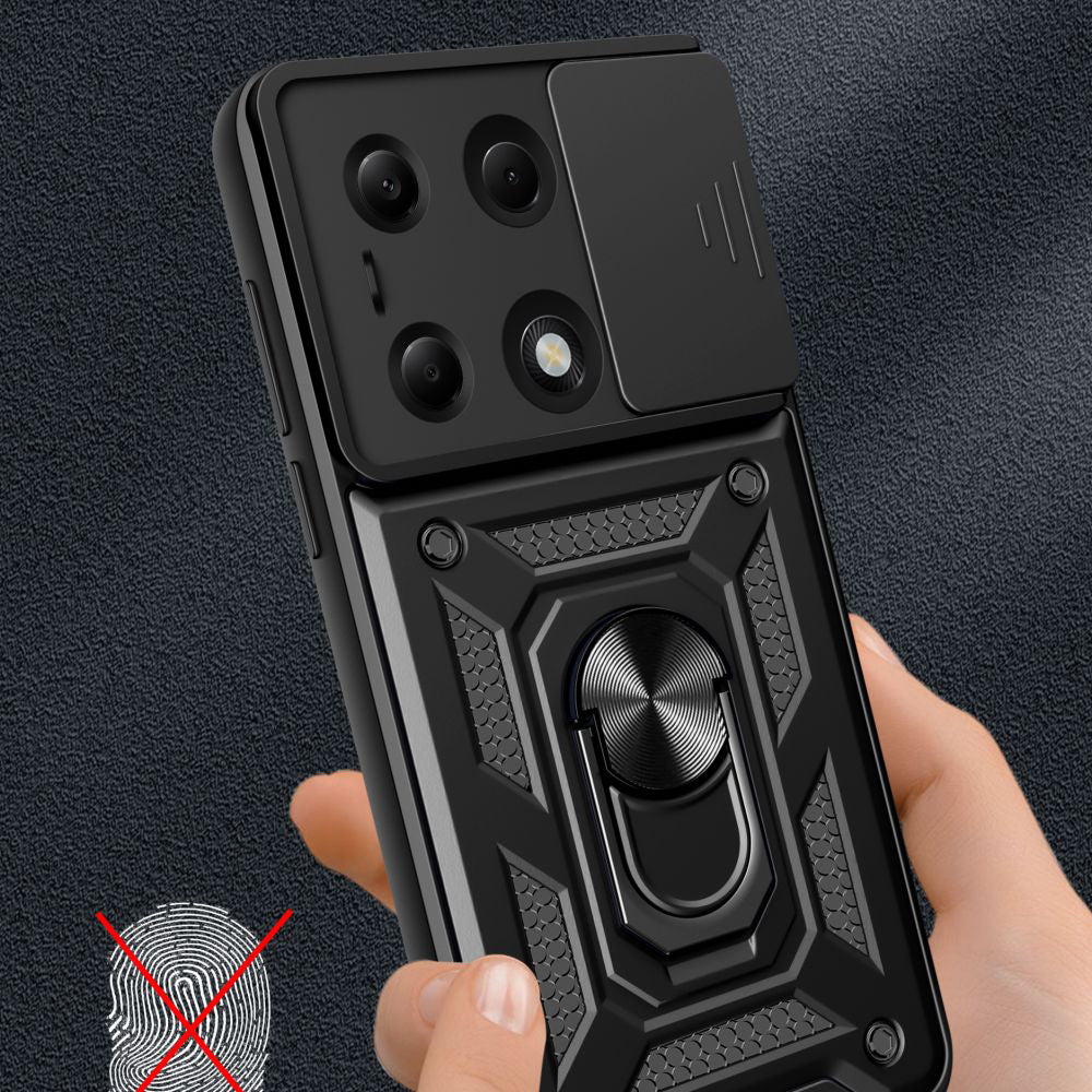 Techsuit - CamShield Series - Xiaomi Redmi Note 13 Pro 4G / Poco M6 Pro 4G / Note 14S 4G - Black