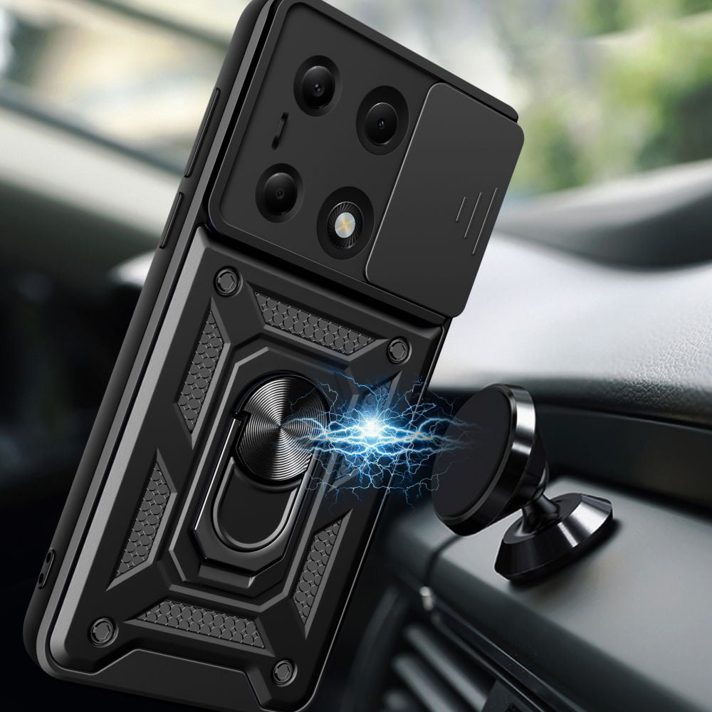 Techsuit - CamShield Series - Xiaomi Redmi Note 13 Pro 4G / Poco M6 Pro 4G / Note 14S 4G - Black