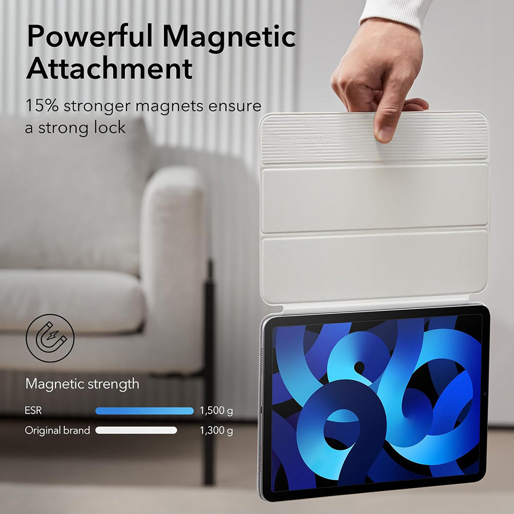 ESR Husa de protectie tableta ESR Rebound Magnetic compatibil cu iPad Pro 11 2018 / Air 4 / 5 / 11 (2020/2022/2024), Alb