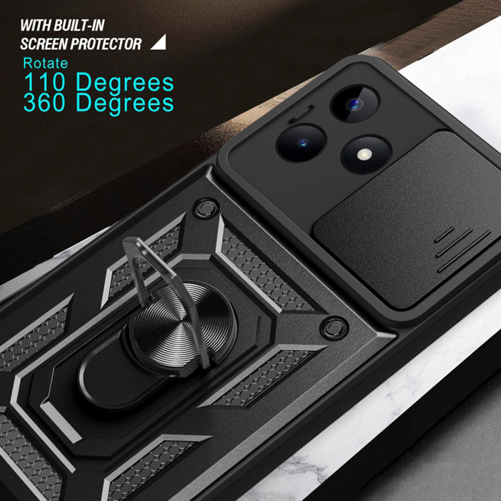TechSuit Husa de protectie Techsuit CamShield Series compatibil cu Realme C51 / Note 50, Negru – imagine 5