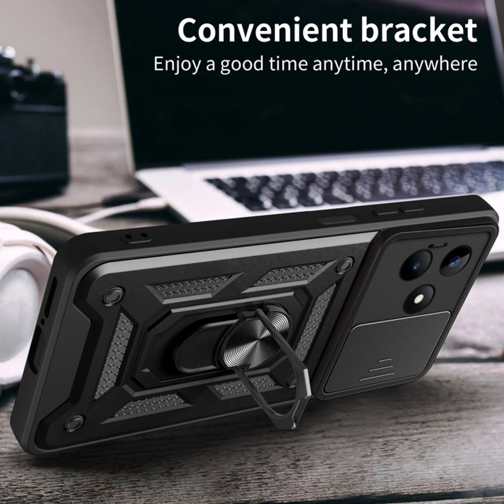 TechSuit Husa de protectie Techsuit CamShield Series compatibil cu Realme C51 / Note 50, Negru – imagine 4