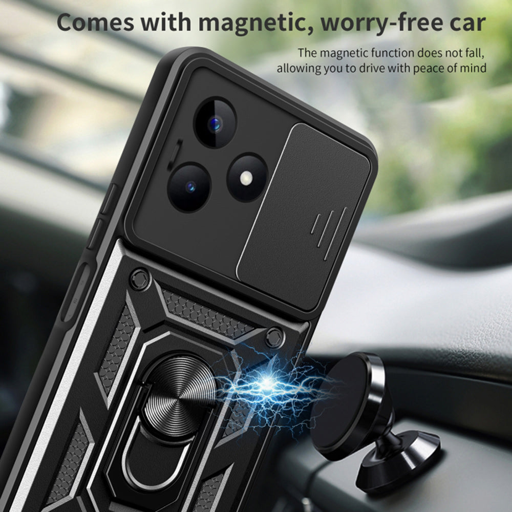 TechSuit Husa de protectie Techsuit CamShield Series compatibil cu Realme C51 / Note 50, Negru – imagine 3
