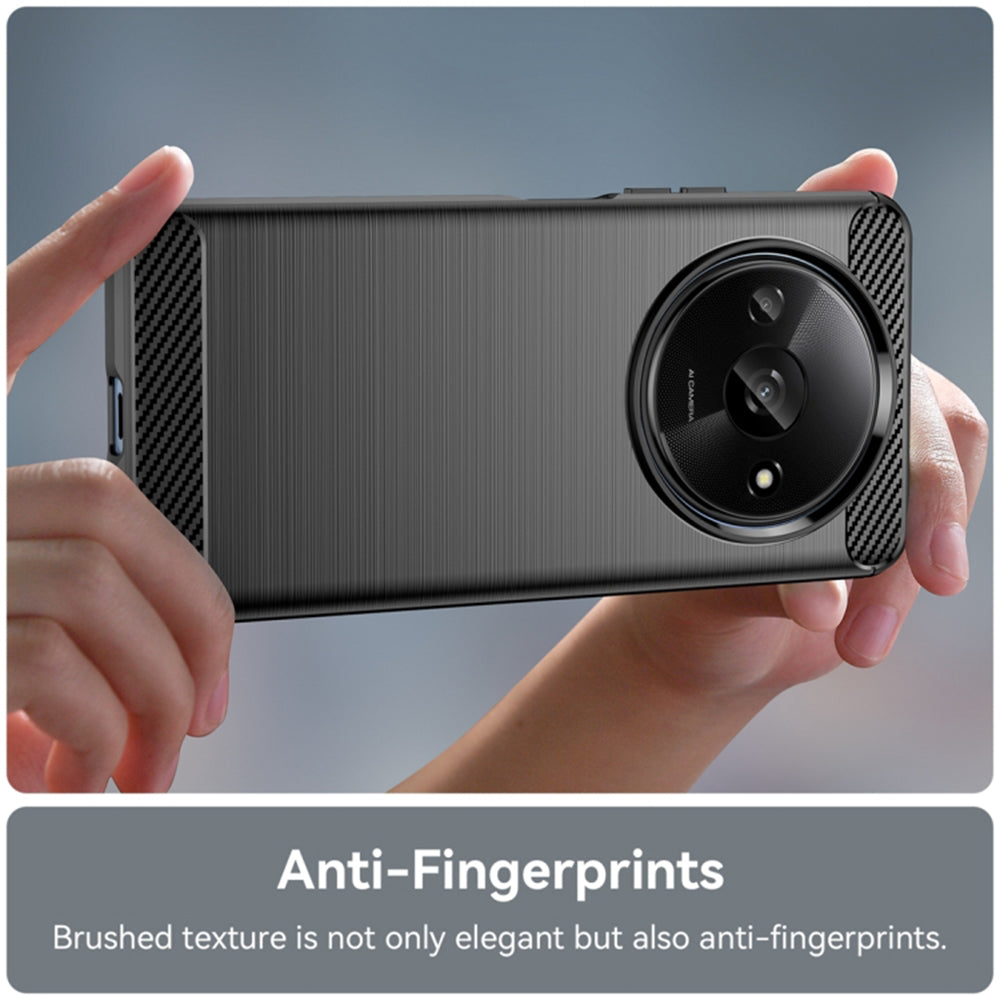 Techsuit - Carbon Silicone - Xiaomi Redmi A3 / Redmi A3x - Black
