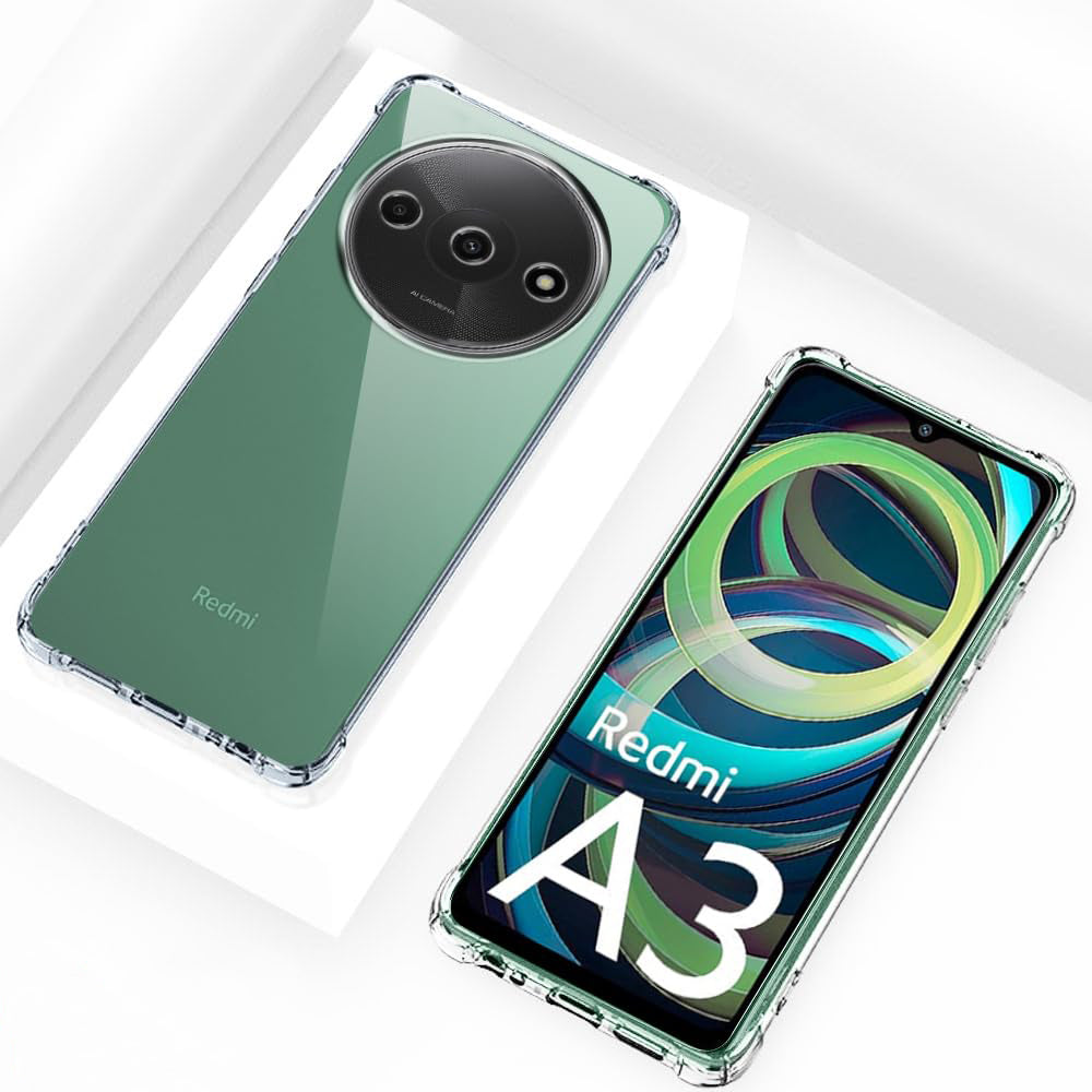 Techsuit - Shockproof Clear Silicone - Xiaomi Redmi A3 / Redmi A3x - Clear