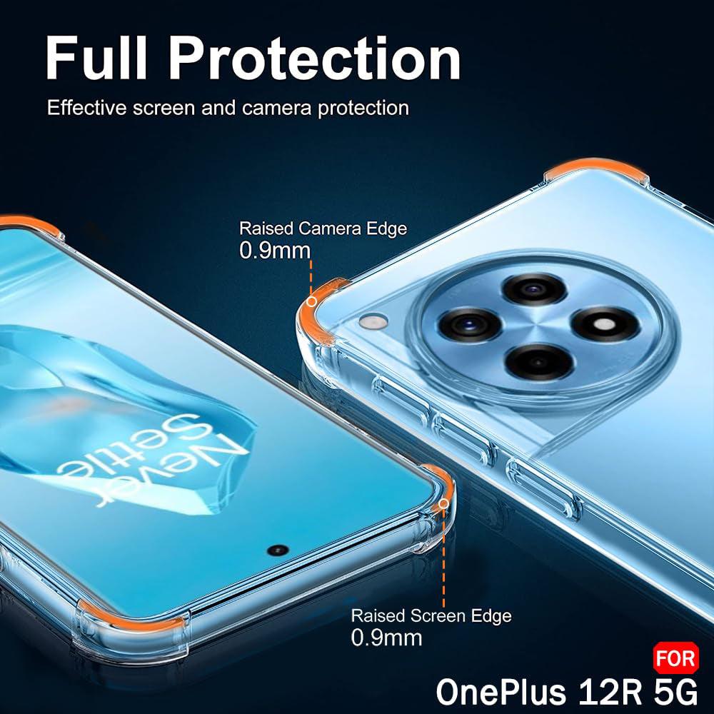 Techsuit - Shockproof Clear Silicone - OnePlus 12R - Clear