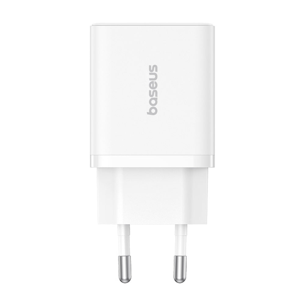 Baseus - Wall Charger (P10111403213-00) - USB, Type-C, Fast Charge 20W - Moon White