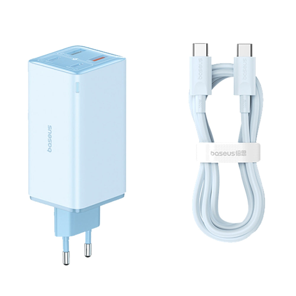 Baseus - Wall Charger GaN6 Pro (P10162705312-00) - Type-C Cable Included, 2x USB, 2x Type-C, 100W, 100W, 20V, 5A, 1m - B