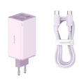 Baseus - Wall Charger GaN6 Pro (P10162705532-00) - Type-C Cable Included, 2x USB, 2x Type-C, 100W, 100W, 20V, 5A, 1m - P