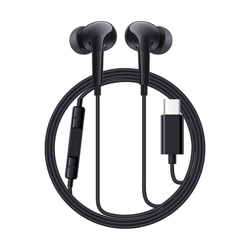 Baseus - Wired Earphones Encok CZ18 (A00170100113-Z1) - Type-C, 20Hz-20kHz - Cluster Black