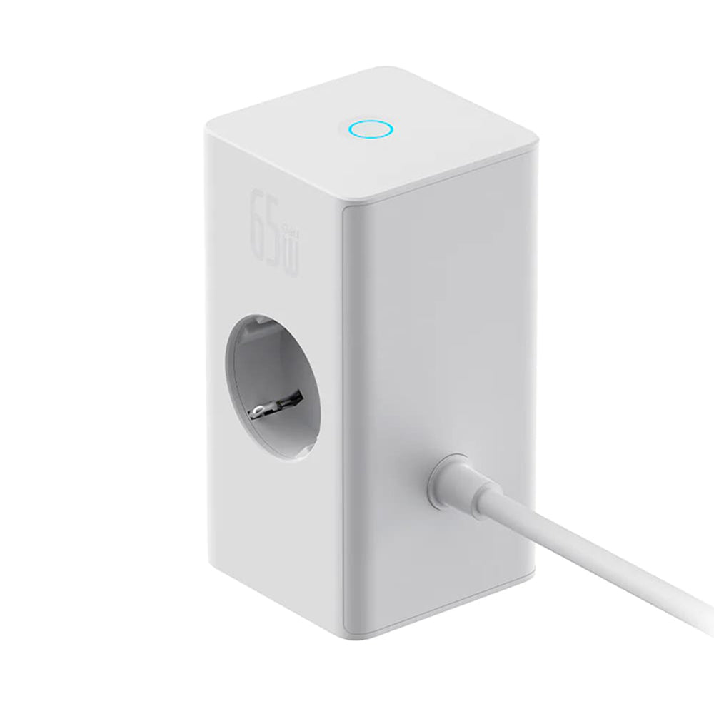 Baseus - Extension Cord PowerCombo (PSLR000602) - USB, 2xType-C, Shuko, 65W - White