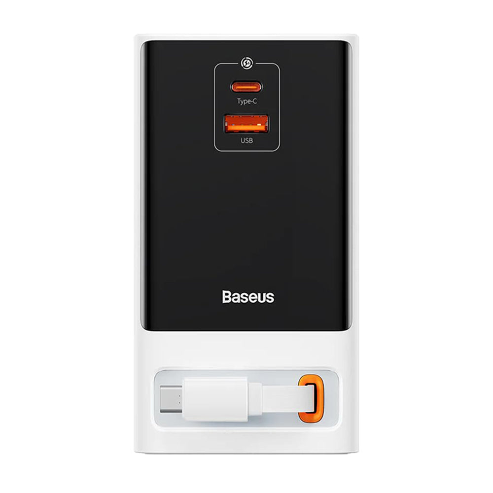 Baseus - Extension Cord PowerCombo (PSLR000602) - USB, 2xType-C, Shuko, 65W - White