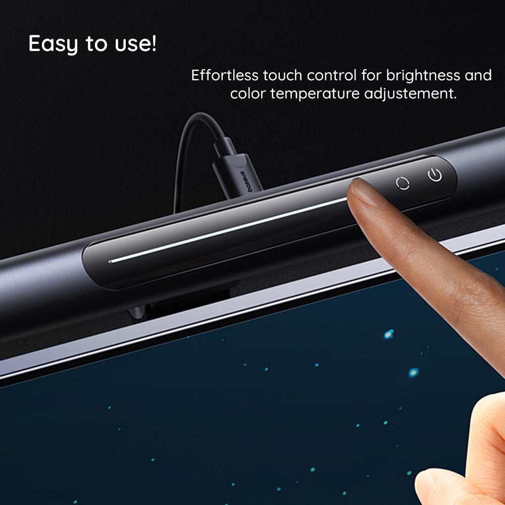 Baseus - Monitor Light Bar i-wok 3 Series (L10068500111-00) - Magnetic Screen Hanging - Black
