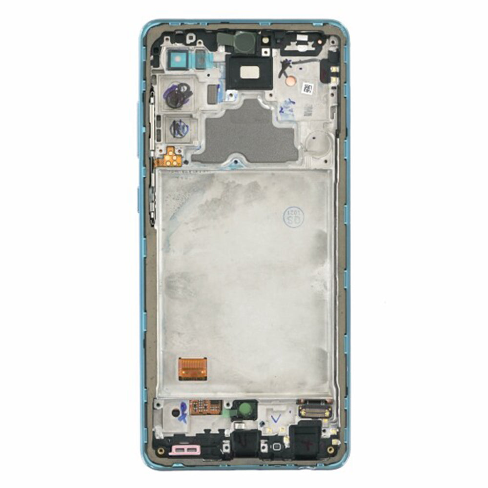 Samsung - Original Display Touchscreen + Frame (16697) - Samsung Galaxy A72 4G (SM-A725), GH82-25460B - Blue