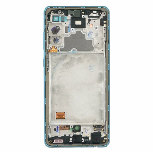 Samsung - Original Display Touchscreen + Frame (16697) - Samsung Galaxy A72 4G (SM-A725), GH82-25460B - Blue