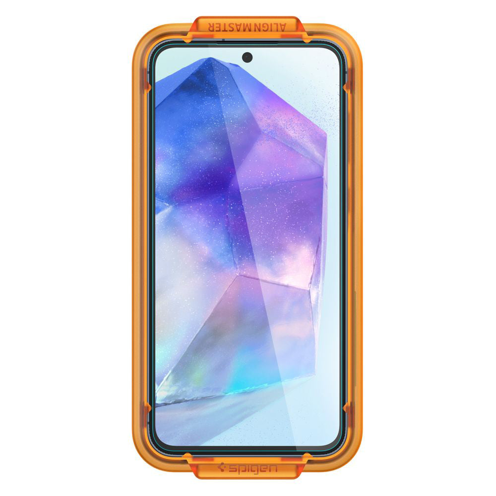 Spigen Folie de protectie Spigen (set de 2) Glas.tR Align Master (AGL07775) compatibil cu Samsung Galaxy A55 5G, Transpa