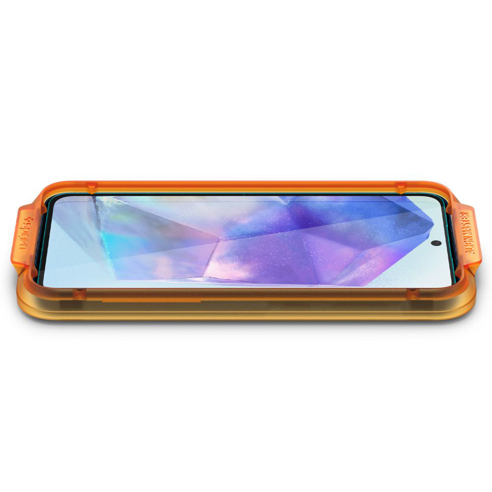 Spigen Folie de protectie Spigen (set de 2) Glas.tR Align Master (AGL07775) compatibil cu Samsung Galaxy A55 5G, Transpa