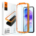 Spigen Folie de protectie Spigen (set de 2) Glas.tR Align Master (AGL07775) compatibil cu Samsung Galaxy A55 5G, Transpa