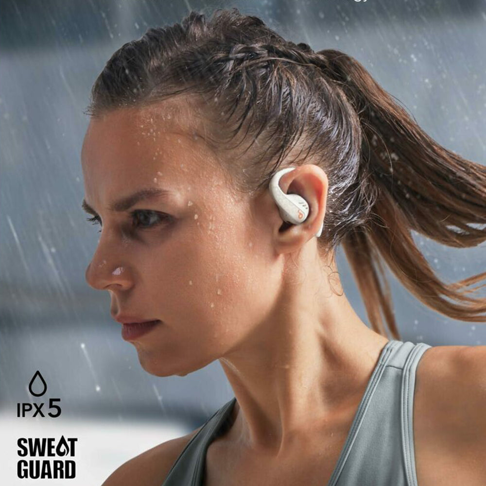 Anker - Wireless Earbuds SoundCore AeroFit Pro (A3871G21) - for Sport, Bluetooth, Waterproof - White