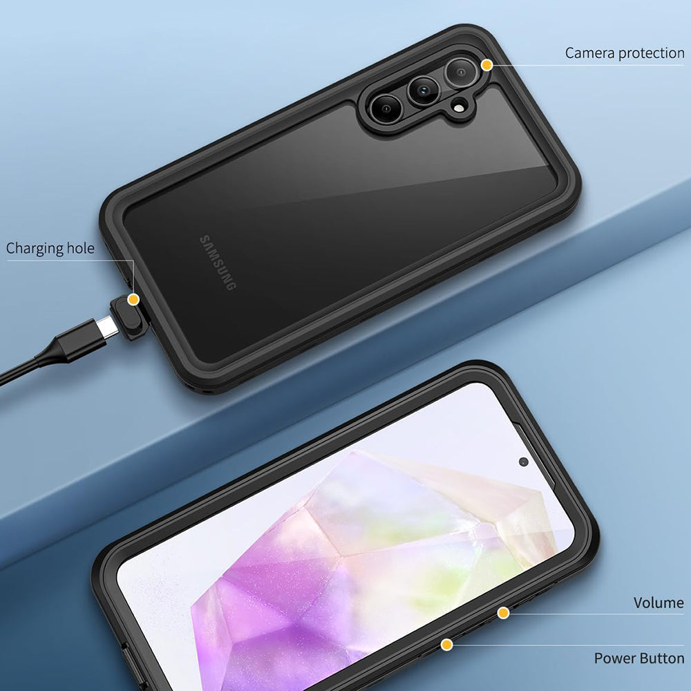 ShellBox - Waterproof IP68 Case - Samsung Galaxy A35 5G - Black